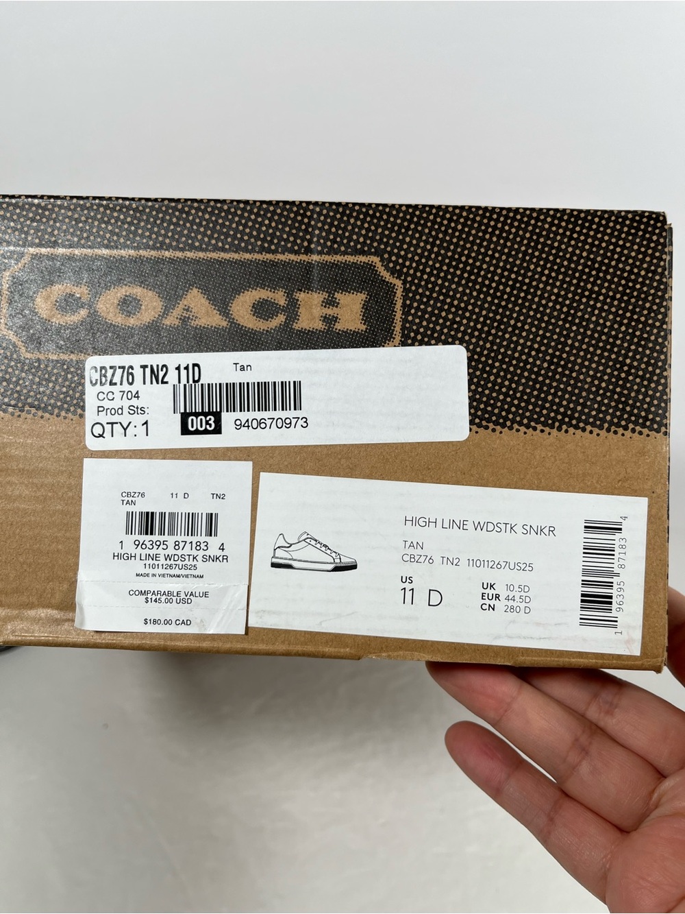 NIB limited edition Coach X Peanuts men’s Sneaker Signature Canvas - Picture 10 of 12